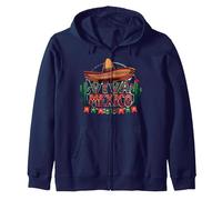 Viva Mexico Sombrero Cactus Fiesta Mexicain pour Homme Sweat à Capuche