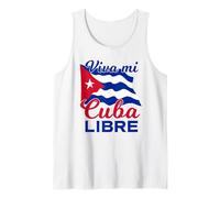 Viva Mi Cuba Libre Drapeau Cubain Patriot Débardeur