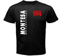 Viva Montesa Espana Motorcycles T-Shirt Graphic Tee Mens Shirt Black XXL