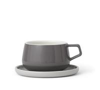 Viva Scandinavia Ella Tasse à thé (0.25L), Porcelaine, Gris, 13.2 x 13.2 x 6.7 cm