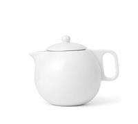 Viva Scandinavia Théière en porcelaine blanche avec bec anti-goutte, 1 litre