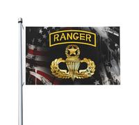 vivace Drapeau de jardin Rqwaaed US Army Tab avec Master Jump Wing décoratif Drapeau avec œillets métalliques 3x5 Ft pour balcon,jardin,patio