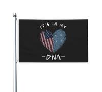 vivace Drapeau double face esia C'est dans mon ADN esian USA Flag Résistant aux intempéries Drapeau avec œillets métalliques 3x5 Ft pour Décoration intérieure,chambres,balcon