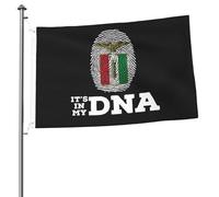 vivace Drapeau en polyester Armoiries de la République sociale italienne C'est dans mon ADN Double face Drapeau résistant aux intempéries 3x5 Ft pour bars,balcon,patio