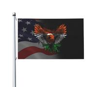 vivace Drapeau en polyester Eagle Niger Double face Drapeau résistant aux intempéries 3x5 Ft pour Décoration extérieure,dortoirs,bars