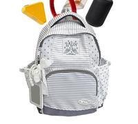 Vivacious Star & Wing Print: The Star Backpack showcases a unique wings and | Vivacious Star & Wing Print: The Star Backpack showcases a unique wings and star print that naturally exudes lively energy, m