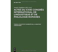 Vivacité Et Diversité De La Variation Linguistique