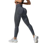 Vivacorpo Legging anti-cellulite anti-cellulite 3D anti-cellulite pour le sport amincissant taille haute sans coutures, 04-gris foncé, XL