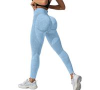 Vivacorpo Legging anti-cellulite anti-cellulite 3D anti-cellulite pour le sport amincissant taille haute sans coutures, 07-bleu ciel, XL