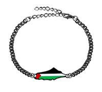 Vivaday Bracelet aux couleurs palestiniennes | Bijoux uniques du patrimoine palestinien | Bracelets symbole de la paix | Bracelet fait main de style moyen-oriental YA5031