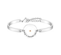 Vivaday Bracelet Graine De Moutarde Pour Femmes, Jonc Ajustable Plaqué Argent, Inspiré Par La Foi « Rien N’Est Impossible Avec Dieu » Bijou Religieux Chrétien Cadeau YA6454