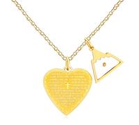 Vivaday Collier avec pendentif en forme de cœur avec verset de la Bible et graines de moutarde | Verset d'inspiration Matthieu 17:20 Colliers réglables pour la foi chrétienne | La foi comme lumière