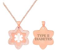 Vivaday Collier médical Étoile Céleste | Étiquette gravée avec symbole étoile | Chaîne ajustable pour le sport ou l'escalade | Bijou d'identification médicale confortable YA5503