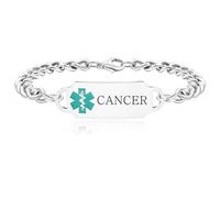 Vivaday YA4501 Bracelet d'identification médicale hypoallergénique et imperméable | Bracelet unisexe pour sports et activités de plein air | Bijoux tendance multi-usages pour l'escalade et le port