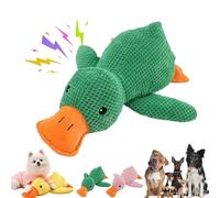 Vivahine Calming Duck Toy, Noovelo Calming Duck for Dogs, The Mellow Yellow Duck Dog Toy, Quacker Duck Chew Toys, Interactive Dog Toys for Aggressive Chewers (Green, L(38 * 45cm))