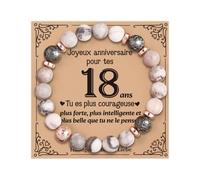 VivaJoy Cadeau 18 ans Fille, Anniversaire 18 ans, Bracelet Femme, Cadeau pour les meilleurs amis, fille, sœur, petite amie, collègue, meilleure amie, anniversaire de femme unique