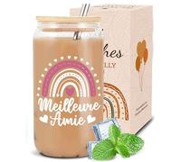 VivaJoy Cadeau Anniversaire Femme - Cadeau Meilleure Amie, Verre avec Couvercle et Paille, Meilleure Amie comme Cadeaux pour Une Fille de 18 Ans, Cadeaux Noël pour Femme,Sœur, Meilleure Amie