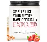 VivaJoy Cadeau d'anniversaire pour femme - Bougie parfumée pour 60e anniversaire, décorations amusantes pour 60e anniversaire pour femme, cadeau d'anniversaire pour maman, grand-mère, sœur