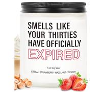 VivaJoy Cadeau de 40e Anniversaire pour Femme - Bougies Parfumées, Décorations Amusantes - Idée Parfaite pour Meilleure Amie, Maman, Épouse, Fille, Sœur