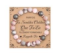 VivaJoy Cadeau Femme - Bracelet Femme, Cadeau Anniversaire Femme, Cadeau 16, 18, 30, 40, 50, 60 Anniversaire Femme,Bracelet Pierre Naturelle Femme Cadeau pour Maman Sœur Amie Collègues