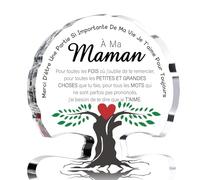 VivaJoy Cadeau Maman - Cadeau Anniversaire Maman décoratif d'arbre en acrylique, Cadeau pour Maman, Cadeau Anniversaire Femme, Cadeau Noel Maman, Cadeau Maman Anniversaire