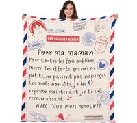 VivaJoy Cadeau Maman - Couverture Personnalisée pour Anniversaire ou Fête des Mères, 150x130CM