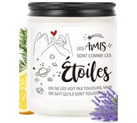 VivaJoy Cadeau Meilleur Amie Gourmandise - Femme Anniversaire / Soeur / Bougie Parfumée Lavande