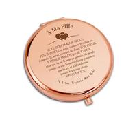 VivaJoy Cadeau Mirroir de Poche Élégant Fille Idéal pour Anniversaire et Mariage, Meilleurs Cadeaux Pour Toutes Les Filles