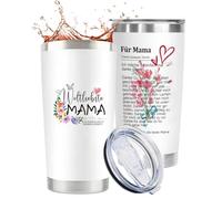 VivaJoy Cadeau pour maman, cadeaux pour maman - Tasse isotherme en acier inoxydable de qualité supérieure - Tasse parfaite pour le café, le thé ou les déplacements - Idéal comme cadeau pour toutes les