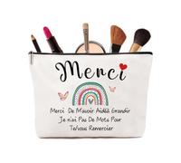 VivaJoy Cadeau Remerciement - Trousse Maquillage, Idée Cadeau Merci pour Collègue, Maitresse, Nounou, Femme, Maman