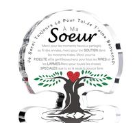 VivaJoy Cadeau Soeur Anniversaire - Plaque Acrylique Gravée en Forme de Puzzle, Idée Originale pour Sœur, Maman ou Femme