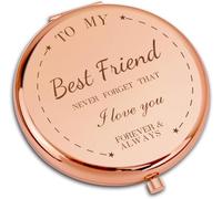 VivaJoy Cadeaux d'anniversaire pour Les Femmes, Cadeaux d'anniversaire sous Forme de Miroir de Maquillage, Cadeau d'anniversaire Amusant pour Elle, comme Un Miroir de Maquillage. (Best Friend-01)