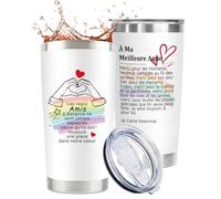 VivaJoy Meilleure Amie Cadeau - 20 oz Travel Insulated Tumbler, Cadeaux Pour Les Amis, Cadeaux D'anniversaire, Cadeau Meilleure Amie Femme, Cadeau Pour Une Amie