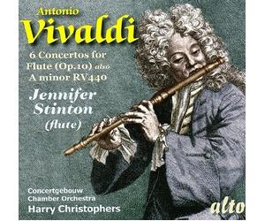 Vivaldi : 6 Concertos pour flûte. Stinton, Christophers.