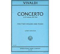 Vivaldi, Antonio - Concerto In d minor, Op. 27, No. 5, RV 514. For Two Violins and Piano. Gingold