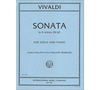 Vivaldi, Antonio - Sonata No 3 in a minor, RV 43 - for Viola - edited by William Primrose - International Music Company