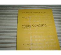 Vivaldi Violin Concerto D Major Op.7 No.12 Kalmus Miniature Score
