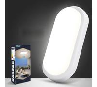 VivaLet Applique Murale à LED Avec Détecteur de Mouvement, Adaptée à une Utilisation en Intérieur, Plafonnier 18W 1800LM, Applique Murale Ovale Étanche IP54, Adaptée aux Sous-Sols, Couloir, Garage