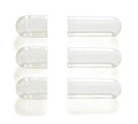 Vivameo 5000 Capsules vides séparées HGK Gélatine dure Gr. 0 ⊂ ⊃ Moitiés séparées (neutres au goût, sans colorant) avec certificat de qualité Pharma