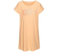 VIVANCE Chemise de nuit bleu ciel / orange clair / orange foncé, Taille L