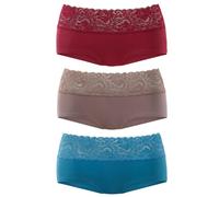 VIVANCE Culotte bleu / gris / lie de vin, Taille XS-S