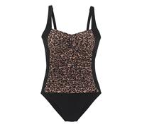 VIVANCE Maillot de bain marron chiné / noir, Taille S