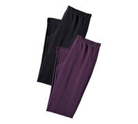 VIVANCE Pantalon de pyjama violet néon / noir, Taille L