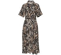 VIVANCE Robe-chemise beige / crème / noir, Taille 34
