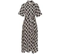 VIVANCE Robe-chemise beige / noir, Taille 34