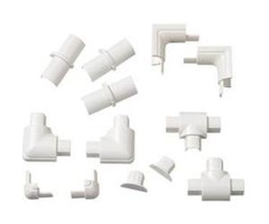 Vivanco 16/8 D-profil - Kit d'adaptateurs pour galerie de câbles - blanc Blanc G