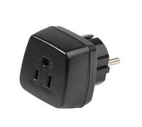 Vivanco 34436 Type B Type F Noir Adaptateur Prise d'alimentation - Adaptateurs Prises d'alimentation (Type B, Type F, 15 A, Noir, Ampoule)