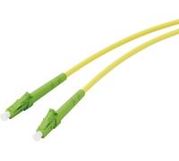 Vivanco 45713 fibre optique Câble réseau, câble patch LC 5 m jaune fluorescent, vert fluorescent extrêmement fin, flexible
