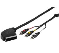 Vivanco Câble adaptateur péritel 3 x RCA composite Audio Video IN/OUT 5 m
