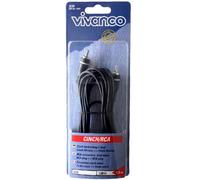 Vivanco 5M Câble Subwoofer Câble Cinch 1X RCA Prise Audio Mono Câble LS